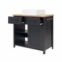 Ver imagem 6 de Gabinete Armário Banheiro Ditália 2 gav 2 Pts Com Cuba BN-03 cor:preto