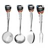 Jogo Utensílios Inox Premium Escumadeira, Concha, Colher e Garfo - Yazi - 3