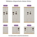 Ver imagem 6 de Cômoda Infantil 125cm 2 Portas com Vidro e 4 Gavetas Pirulito Multimóveis Mp4470 Madeirado-off