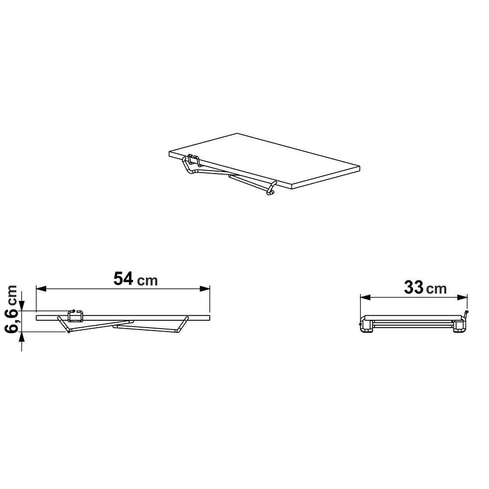 Mesa Multiuso Tube para Notebook Vermont e Preto Fosco - 3