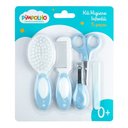 Ver imagem 2 de Kit Higiene Bebê Escova, Pente, Tesoura e Cortador Azul