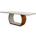 Ver imagem 2 de Mesa De Jantar Bella 220x110 Madeira E Vidro Mobillare