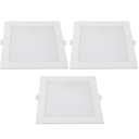 Ver imagem 1 de Kit 3 Painel Led Super Abs Embutir 24w Biv 6500k Quad