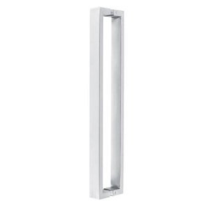 Puxador Porta de Madeira ou Vidro 5cm x 2cm Inox 304 - Escovado Loja da Indústria 1020mm x 1000mm