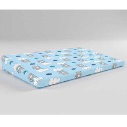 Travesseiro Rampa Terapêutica Bambi Ref:0204270101 59x36x08cm Único Urso e Azul - 1