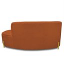 Ver imagem 5 de Sofá 2 Lugares Orgânico 140cm Pé Dourado Morgan Bouclê D03 - D'rossi