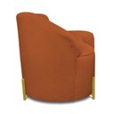 Ver imagem 7 de Sofá 2 Lugares Orgânico 140cm Pé Dourado Morgan Bouclê D03 - D'rossi