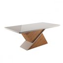 Ver imagem 1 de Mesa de Jantar Glamour 200x90cm Mel Blonde Off White Viero