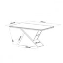 Ver imagem 2 de Mesa de Jantar Glamour 200x90cm Mel Blonde Off White Viero
