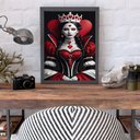 Ver imagem 2 de Quadro Decorativo Arquétipo Rainha Copas 33x24cm:madeira Branca