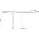 Ver imagem 3 de Mesa de Jantar 6 Lugares Retangular Tampo Vidro Verbena N01 Off White - Lyam Decor