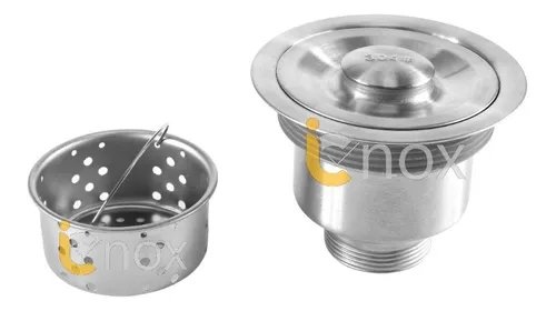 Cuba Dupla Inox Aruba 80x45 Cm Válvulas Escorredor Dispenser - 9