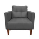 Ver imagem 4 de Kit Sofá Retrô 2 Lugares e 02 Poltronas Grafite
