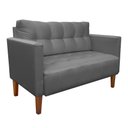 Ver imagem 5 de Kit Sofá Retrô 2 Lugares e 02 Poltronas Grafite
