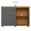 Ver imagem 4 de Cômoda para Quarto 4 Gavetas 2 Portas 147cm Texas