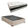 Cama Base Box Baú Casal Super Confort Suede Bege + Colchão Casal Super Confort D33 28x138x188 - 2