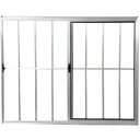 Ver imagem 1 de Janela Vitro 2 Folhas Alumínio Brilhante 1.00 x 1.50 Modular com Grade