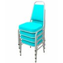 Ver imagem 1 de Kit com 4 Cadeiras Empilháveis Linha Hotel Plus Verde