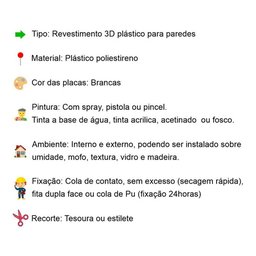 10 Placas Paineis Ripado Revestimento 3d de Pvc para Parede - 4