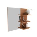 Ver imagem 5 de Conjunto de Banheiro Balcão Suspenso Bn3601 S/ Cuba 80cm e Armário C/ Espelho Bn3608 Amêndoa -