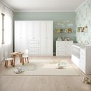 Ver imagem 6 de Quarto Infantil 6 Portas Mississipi com Berço Multifuncional Cleo Branco Fosco - Henn