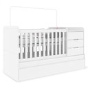 Ver imagem 2 de Quarto Infantil 6 Portas Mississipi com Berço Multifuncional Cleo Branco Fosco - Henn