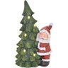 Estatueta Natalina Papai Noel Árvore Natal Leds Luzes 47cm - 1
