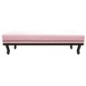 Kit Cabeceira e Calçadeira Solteiro Orlando P02 90 cm para cama Box Suede - Amarena - 3