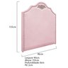 Kit Cabeceira e Calçadeira Solteiro Orlando P02 90 cm para cama Box Suede - Amarena - 4