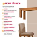 Ver imagem 6 de Sala de Jantar Mesa Nala 220cm Tampo Laminado Canto Moeda com 8 Cadeiras Bella Mobillare