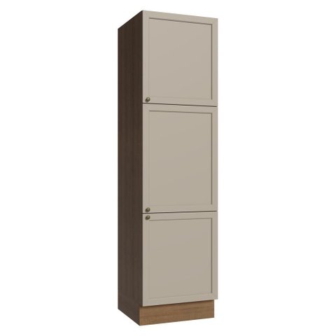 Paneleiro 60 Cm 3 Portas Rustic/crema Vik Madesa