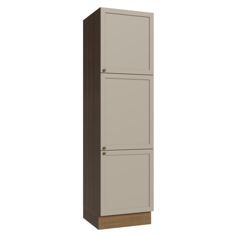 Paneleiro 60 cm 3 Portas Rustic/Crema Vik Madesa