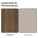 Ver imagem 4 de Paneleiro 60 cm 3 Portas Rustic/Crema Vik Madesa
