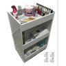Kit Carrinho, Mesa, Esmalteira e Cadeira Para Salão de Beleza Sem Gaveta Nova Decor Kit multiuso - 4