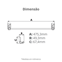 Ver imagem 3 de Porta Toalha para Banheiro Linha Sofisticato Cor Branco e Cromado Durín