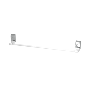 Porta Toalha para Banheiro Linha Sofisticato Cor Branco e Cromado Durín