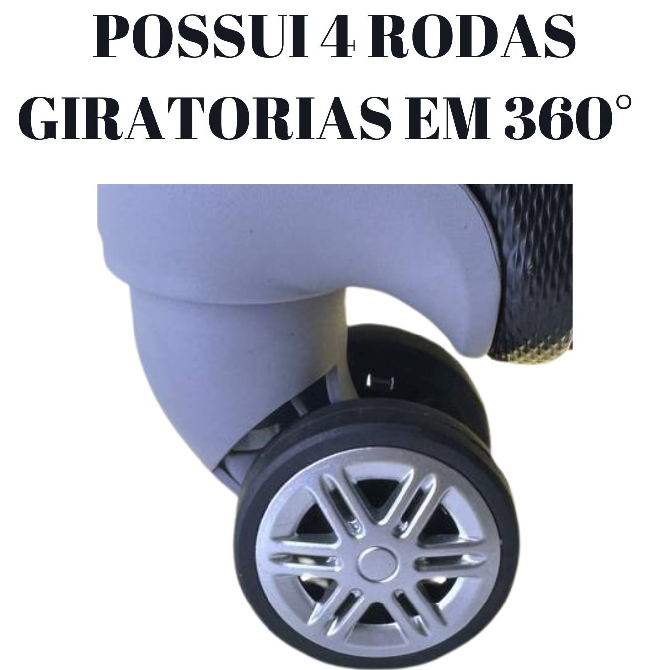 Mala de Viagem Rodinha Abs Media 23kg Rígida Cor:azul Bb - 4