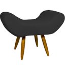 Ver imagem 4 de Kit 2 Poltronas Decorativas Para Sala Recepção Escritório Consultório + Puff Emilia Suede