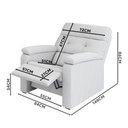 Ver imagem 4 de Poltrona do Papai Reclinável Branco Corino Luanda Shop Jm