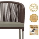 Ver imagem 3 de Mesa com 4 Cadeiras e Noronha Estofado 8 Trama Original Marrom