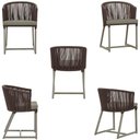 Ver imagem 5 de Mesa com 4 Cadeiras e Noronha Estofado 8 Trama Original Marrom