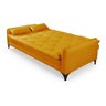 Sofá Cama Reclinável Yara Casal 2,08m Pés de Ferro Suede Amarelo Império Estofados - 3