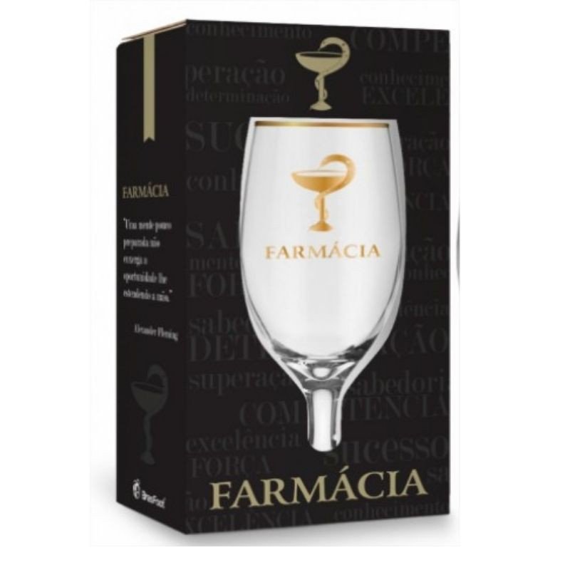 Taça Windsor Profissões Farmácia 300ml Presente Brasfoot - 3