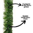 Ver imagem 5 de Jogo 2 Festão de Natal Verde Fosco Premium Multi-fitas 5m X 12cm Decoração Natalina