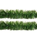 Ver imagem 1 de Jogo 2 Festão de Natal Verde Fosco Premium Multi-fitas 5m X 12cm Decoração Natalina