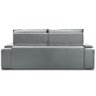 Sofá Retrátil Reclinável para Sala 3 Lugares 230cm Zayn F04 Veludo Cinza Claro - Lyam Decor - 6