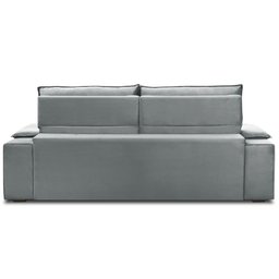 Sofá Retrátil Reclinável para Sala 3 Lugares 230cm Zayn F04 Veludo Cinza Claro - Lyam Decor - 6 Sofá Retrátil Reclinável para Sala 3 Lugares 230cm Zayn F04 Veludo Cinza Claro - Lyam Decor - 6