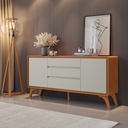Ver imagem 5 de Buffet Sinus 2 Portas 3 Gavetas Naturalle Off White