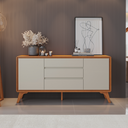 Ver imagem 4 de Buffet Sinus 2 Portas 3 Gavetas Naturalle Off White