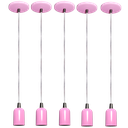 Ver imagem 1 de Kit 05 Pendente Moderno Modelo Clean Rosa Todos Ambientes